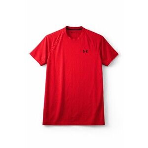 Under Armour HeatGear Red Short Sleeve Athletic Performance T-Shirt Men’s LG